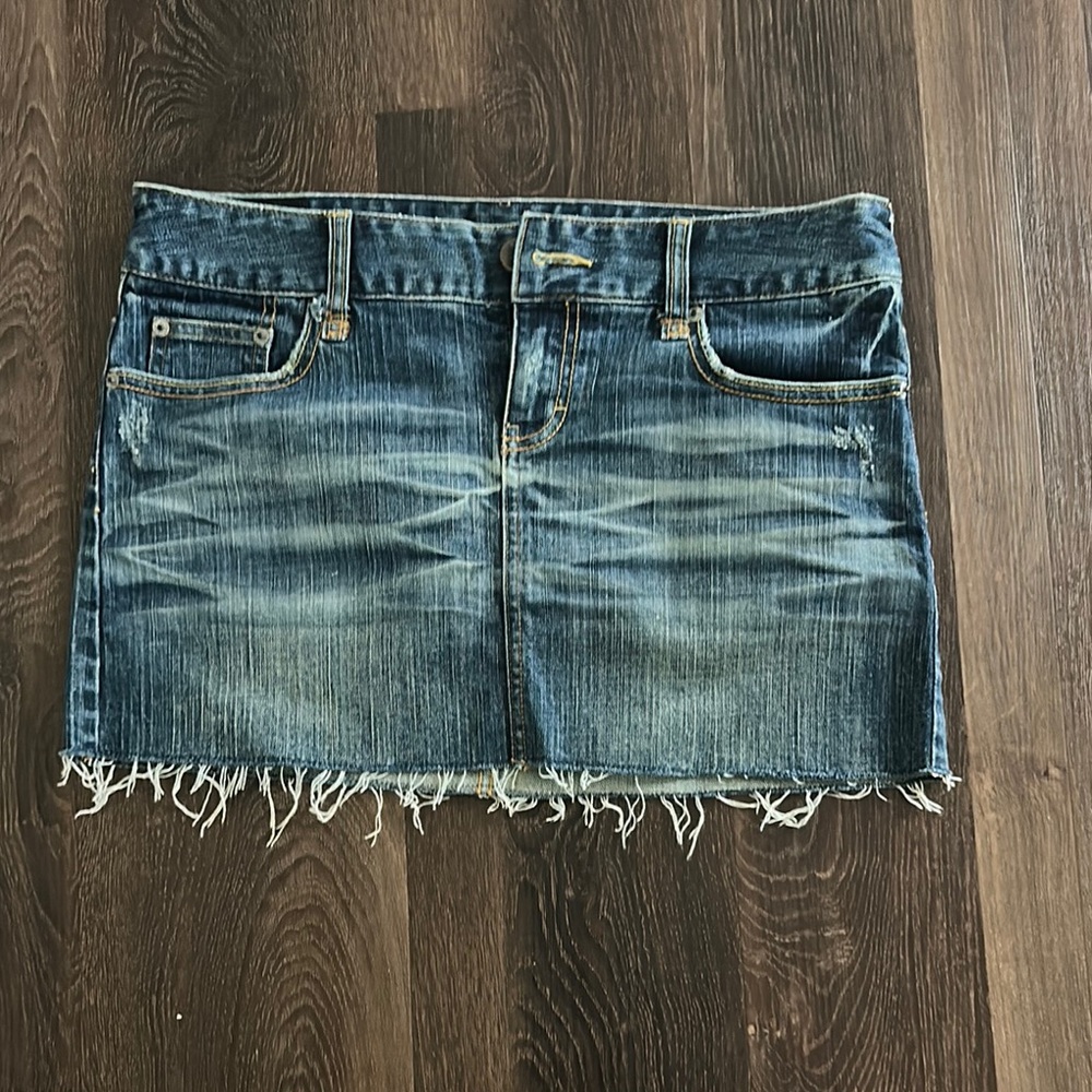 American Eagle Outfitters Blue Mini Skirt Casual